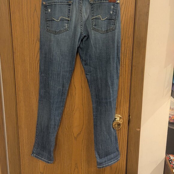 7 For All Mankind Josefina Distressed Jeans-Size 24 - Picture 5 of 5